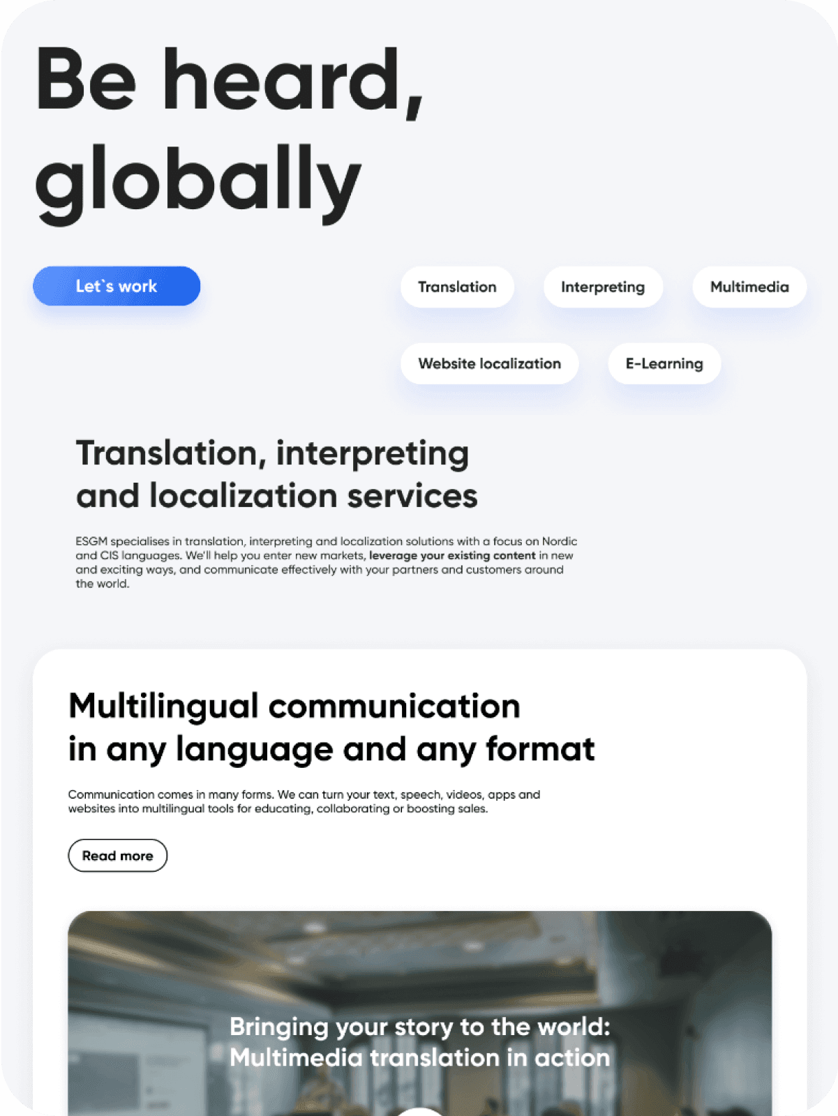ESGM — project preview