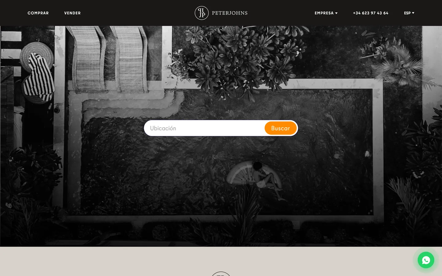 Peter Johns — premium real estate website