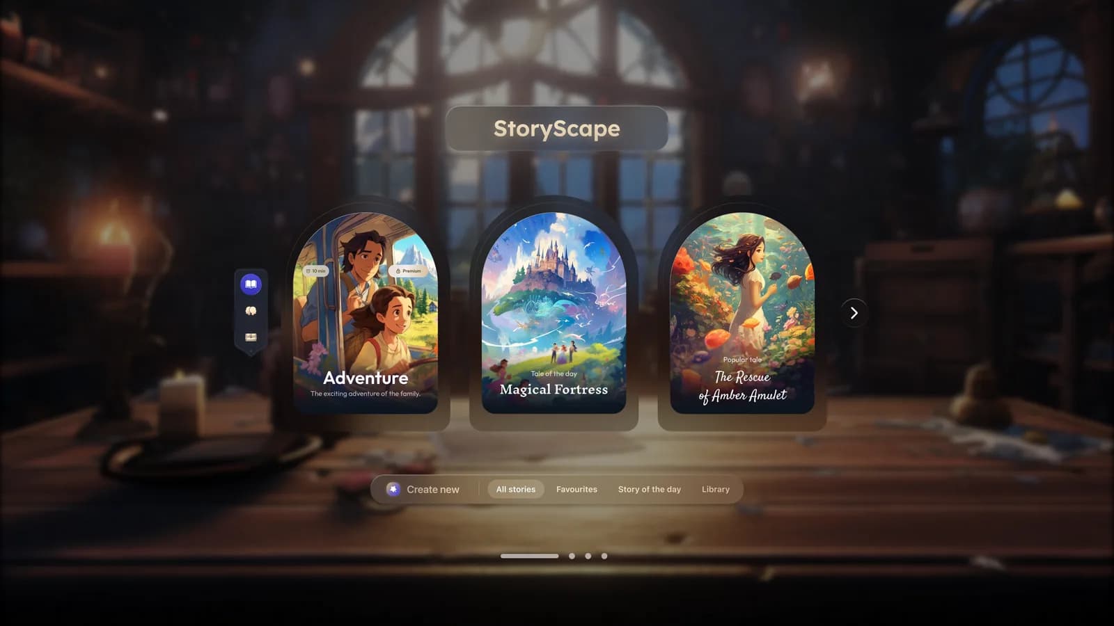 StoryScape AVP — interface still 2